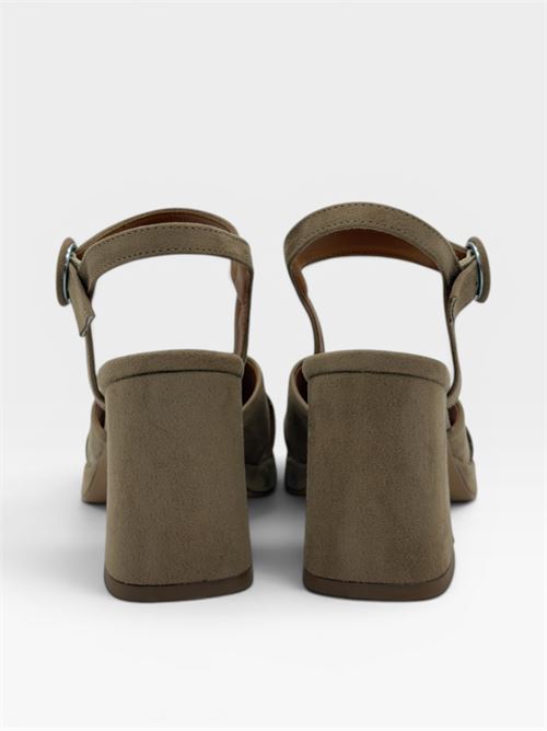 Sandali beige con tacco e cinturino da donna IL LACCIO | 8854008CAMOSCIOTAUPE14